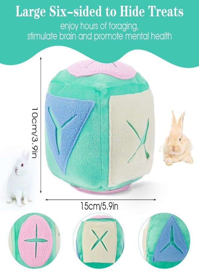 ADLABLD Large Rabbit Foraging Toy with Bell, Feeding Ball Toy with Bell for Bunny, Snuffle Ball Treat Dispenser, Washable Puzzle Feed Game Rabbit Toys for Bunnies Boredom - Image 2